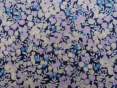 Liberty Of London Tana Lawn Fabric 'WILTSHIRE BERRY L' 3 METRES X 136cm - BLUE • £52.50