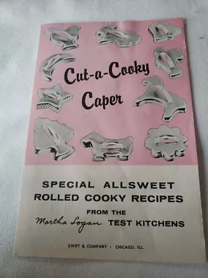Cut-a- Cooky CAPER Recipes Martha Logan Cookie Cookbook Booklet Vintage • $4