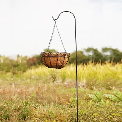 Adjustable Outdoor Garden Hooks Poles For Hanging Plant Baskets Shepherds Hooks. • £5.99