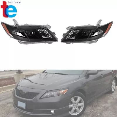 For 2007 2008 2009 Toyota Camry Black Factory Headlights Passenger&Driver Side • $59.32
