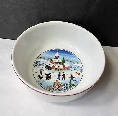 Villeroy & Boch Naif Village Christmas Small Cereal Bowl Nut Candy • $21