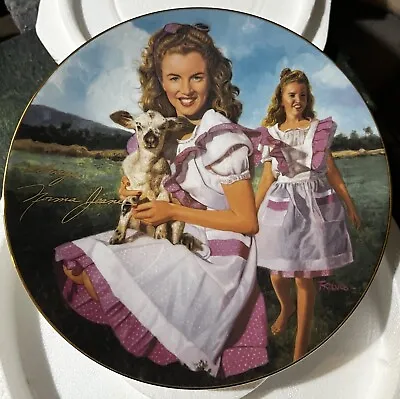 Marilyn Monroe Norma Jean Collector Plate  A COUNTRY GIRL AT HEART  Number 1040A • $9.99