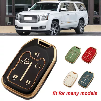 TPU Remote Key Fob Cover Case Holder Shell For GMC Savana Sierra Yukon Etc • $7.85