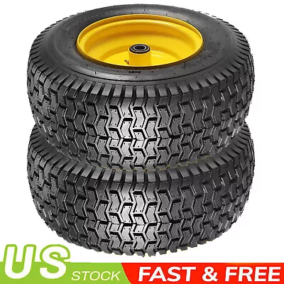 2 Set 20x8.00-8 20x8-8 Lawn Mower Tires With Rims Wheels Tractor Turf Tires 4Ply • $148.99