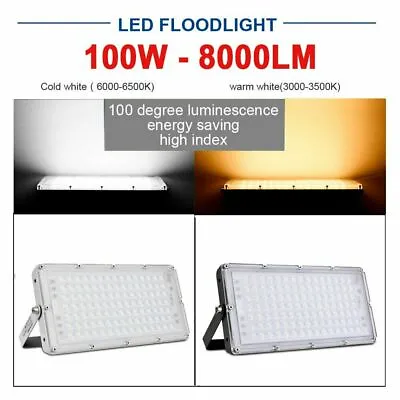300W 200W 100W LED Flood Light Outdoor Module Spotlight Garden Yard Lamp Bright • $14.99
