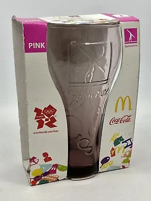 McDonald's Coca Cola London 2012 Olympic Games Gymnastics Pink Glass Damaged Box • $13.50