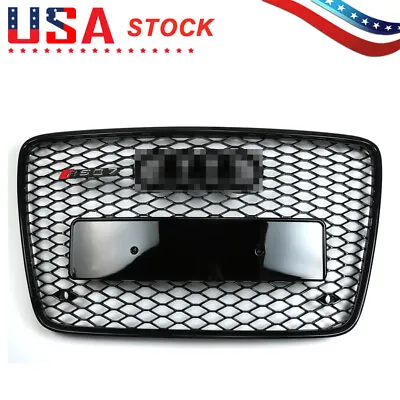 $280.25 • Buy For 2005-2015 Audi Q7 Gloss Black Front Bumper Radiator Vent Mesh Grille Grill