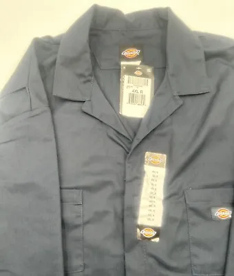 Dickies Men's 4XL Reg Twill Long Sleeve Coverall Dark Navy NWT (BC) • $60