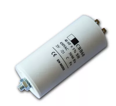 £8.05 • Buy Capacitor For Karcher Pressure Washer 40UF Start Run Motor
