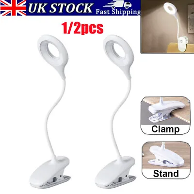 £12.99 • Buy LED USB Clamp Clip On Flexible Desk Light Bed Reading Table Study Night Lamp