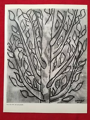 Henri Matisse Tree Nice Vintage Offset Lithograph Paris 1970 Plate-signed • $32