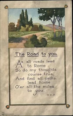 Volland Arts & Crafts Road To You 1913 To Antioch California Vintage Postcard • $16