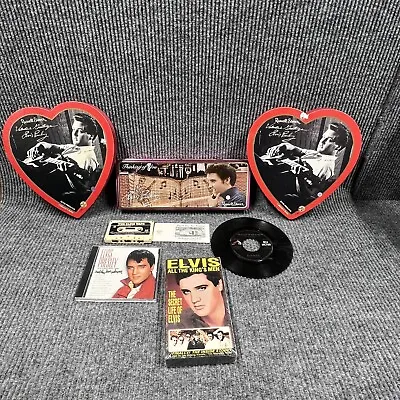 VTG ELVIS PRESLEY Lot Of 7 Items Russell Stovers See Details Valentines • $48.88