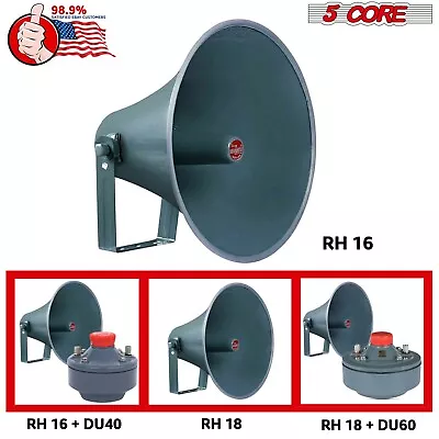 5Core PA HornAudio Speaker Big Paging Outdoor Siren  Reflex  Power W/Driver Unit • $39.99