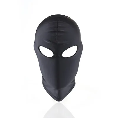 Spandex Open Mouth Hood Gimp Face Mask Headgear Adult Cosplay Gimp Mask Costume • $5.99