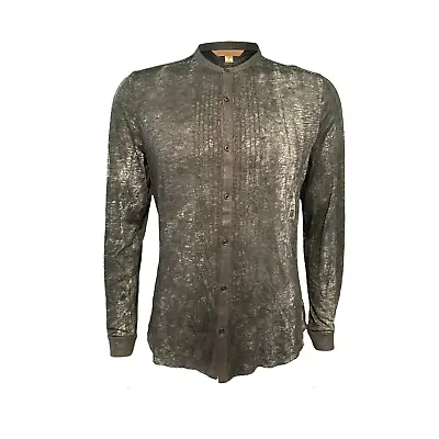 Mens John Varvatos Thin Lace Button Shirt Medium • $95