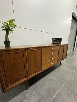 Mid-Century Modern Drexel Declaration By Kipp Stewart Walnut Sideboard Credenza • $2250