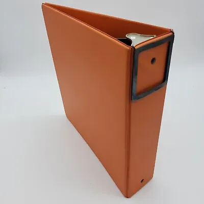 ASSOCIATED 3 Ring Binder Round Ring With 2.5 Inch Capacity Orange W/Label Hldr • $5