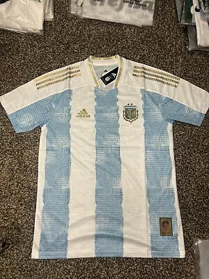 Argentina National Team Messi-Comerative 60th Maradona Jersey Ships ASAP Size M • $26.99
