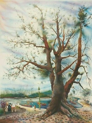 $199.99 • Buy AMERICAN SEYMOUR ROSENTHAL Sd ORIGINAL LIMITED EDITION LITHOGRAPH  IN THE PARK 