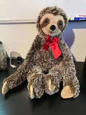 Large Sloth With Self Fastening Hands Stuffed Animal Plush 21  Soft Fuzzy Tall • $12.99