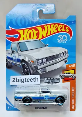 Hot Wheels Datsun 620 Zamac 2018 Walmart Pickup Truck Hw Hot Trucks BENT CARD • $4.99