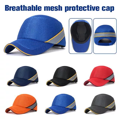 Protective Baseball Cap Safety Helmet Bump Hat Head Protection Hard Inner Shell • £9.69