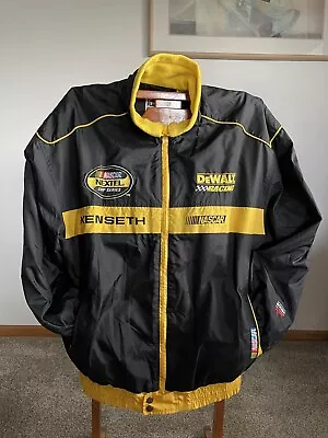 Checkered Flag Matt Kenseth Winter Jacket Dewalt Racing Mens Sz L NASCAR • $45