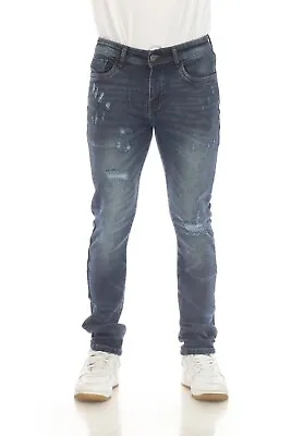 Ripped Premium Stretch Denim Jeans For Men Skinny Slim Fit Jeans For Men | STYLO • $23.99