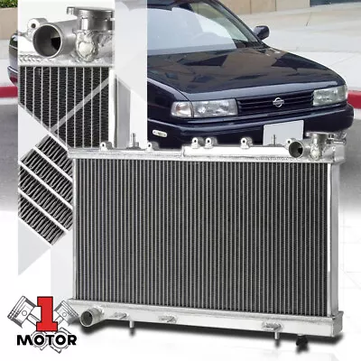 Aluminum 2 Row Core Performance Radiator For 91-99 Nissan Sentra SE/SE-R Manual • $92.05