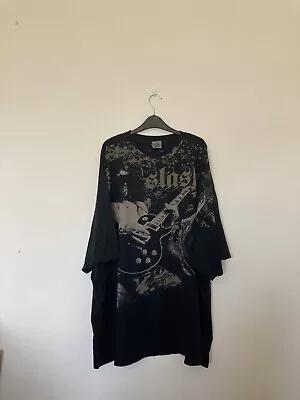 Vintage Liquid Blue Slash Guns N Roses T Shirt Black Size 5XL See Measurements • £49.95