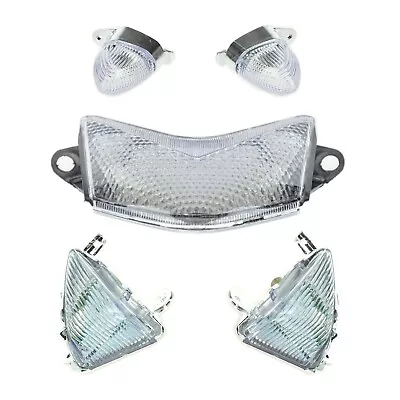 Led Tail Light+Led Front+Lens Rear Turn Signal Fit 05-06 Ninja ZX-6R/RR Clear • $110.20