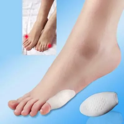 2 Pieces Silicone Pain Relief Little White Toe Separator Bunion Protector Guard • $6.25