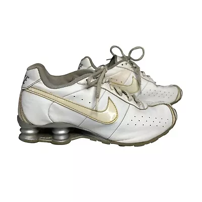 Nike Shox Classic Mens Shoes Sneakers White Gray Lace Up Size 7 • $80