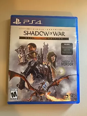 Middle Earth: Shadow Of War - Definitive Edition - Sony PlayStation 4 • $10