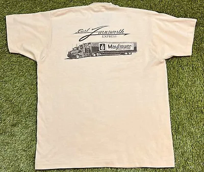 VTG 90's Mayflower Transit Single Stitch Double Sided T-Shirt Men's XL Trucker • $21.59