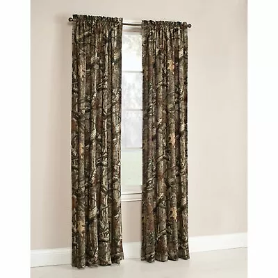 Mossy Oak Break-up Infinity Camouflage Print Curtain Pair 84 Inch Set Of (2) • $37.67