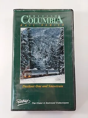 Vtg VHS Pentrex British Columbia Rail Series Dayliner 1 Snowtrain Railroad Train • $14