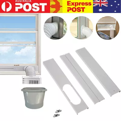 Portable Air Conditioner Window Kit Exhaust Hose Slide Plate Vent Adaptor Hose • $29.40