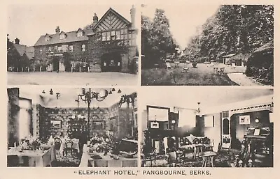 N England Berkshire Old Postcard English Elephant Hotel Pangbourne  • £3.19