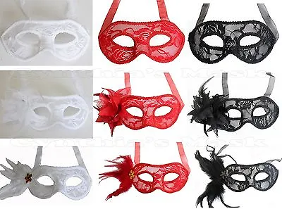 Lace Venetian Masquerade Mask Party Prom Mardi Gras Halloween Costume • $2.99