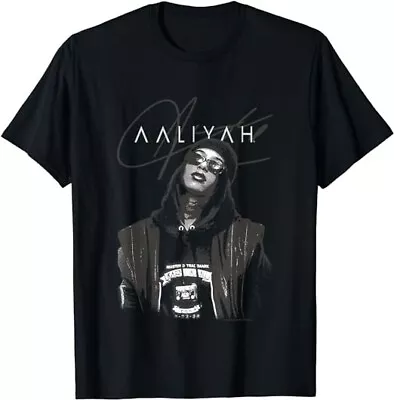 Aaliyah T- Shirt Black Short Sleeve Unisex All Size S-234XL Gift For Fan Shirt • $12.99