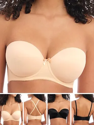 Freya Deco Bra Strapless Moulded Seamless Multiway Underwired Bras Lingerie • £31.50