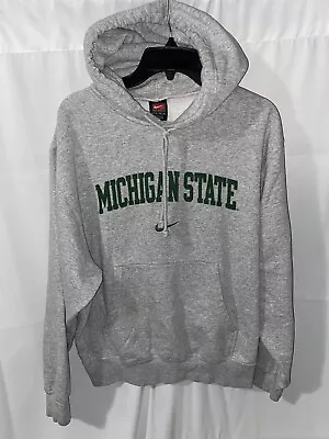 Vtg Michigan State Spartans Nike Center Swoosh Hoodie Hooded Sweatshirt Small • $22.50