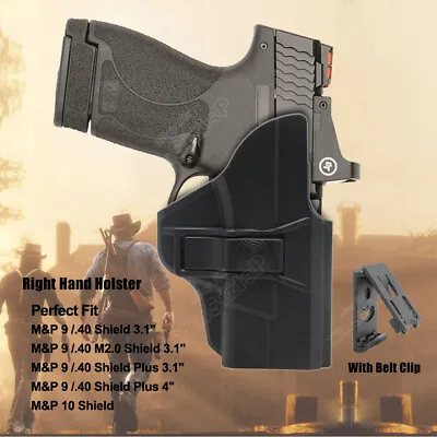 Holster Fit S&W M&P 9 Shield 9mm Smith Wesson Smith And Wesson MP 10 Shield M2.0 • $19.79