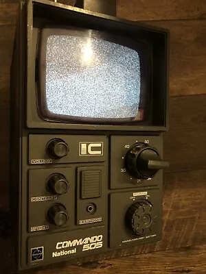 National Panasonic TR-505-GB Commando Portable Transistor Retro TV Rare Vintage • £25