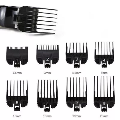 8PCS Hair Clipper Guide Combs Replacement Hair Guards Set For Wahl Attachment • $18.59