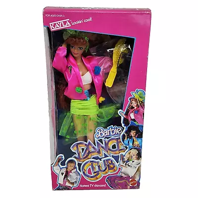 Vintage 1989 Kayla Lookin Cool Barbie Dance Club Doll In Box New # 3512 Spots • $109