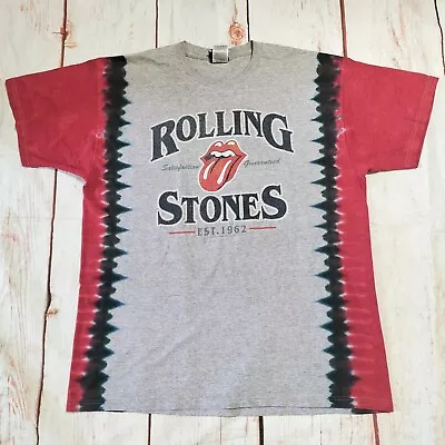 Vintage 2002 The Rolling Stones Liquid Blue Tie Dye Band T-shirt Size XL • $110