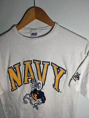 Vintage US Navy T Shirt White Size Medium • $10